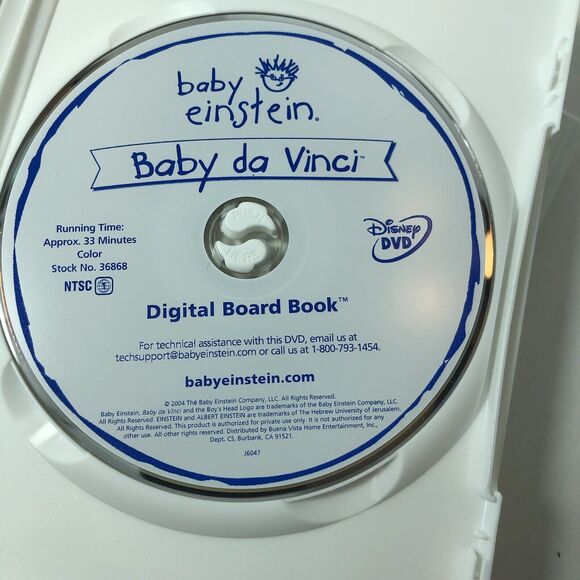 Baby Einstein Lot of 3 DVDs Early Education‎ Learn Noah Wordsworth da Vinci B1 - Picture 12 of 16